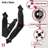 KOTARBAU® 2er Set Regalwinkel Schwarz Metall Stahl 150x150 Produktbild-Vorschau 5