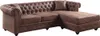 Vente-unique TOLEDO, Ecksofa, Wohnzimmer, Braun, 4 Sitz(e), Produktbild-Vorschau 6