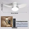 60W 3 Flügeln Deckenventilator mit Beleuchtung, LED Produktbild-Vorschau 9