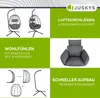 Juskys Hängesessel Aria mit Kissen - höhenverstellbar & Produktbild-Vorschau 14