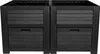 Hochbeet mit Stauraum | 150 x 76 x 78 cm | in Anthrazit Produktbild-Vorschau 2