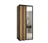 Šatníková skriňa ASIRI 7 - 120/45 cm, čierna / dub artisan Náhľad obrázku produktu 2
