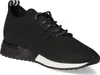 A black sneaker is shown from a side-angle on a white background. Produktbild-Vorschau