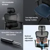 A collage of images showcasing the features of an ergonomic office chair. Podgląd zdjęcia produktu