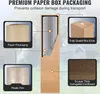 Diagram showing the premium paper box packaging of a product, highlighting its protective features. Produktbild-Vorschau