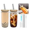 2er 24OZ Bubble Tea Becher Trinkgläser Masongläser mit Produktbild-Vorschau 3