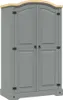 vidaXL Armadio in legno di pino stile Messico 2 porte Anteprima dell’immagine prodotto 8