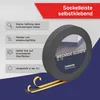 HOLZBRINK Weichsockelleiste selbstklebend PVC Dunkelgrau Produktbild-Vorschau 4