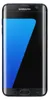 A Samsung Galaxy S7 Edge smartphone with a blue abstract wallpaper displayed on the screen. Produktbild-Vorschau