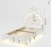 Flieks Polsterbett 90x200cm mit Lattenrost, Kinderbett mit Produktbild-Vorschau 4