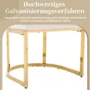 Set di 6 sedie da pranzo Flieks, con gambe placcate in oro, Anteprima dell’immagine prodotto 8