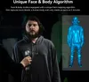 A man is being scanned by a 3D scanner, with a digital representation of the scan shown next to him. Náhled obrázku produktu