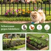 COSTWAY, 10 stuks decoratieve tuinhekken, metalen Productafbeelding-voorbeeld 6