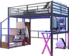 Hochbett mit Schreibtisch, Kleiderschrank, Regalen, Produktbild-Vorschau 16