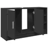 vidaXL Meuble sous-lavabo noir 90x29x55 cm bois composite Voir les images du produit 5