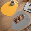 4er Set Platzset Tischsets und Untersetzer aus Leder Produktbild-Vorschau 2