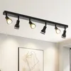 ZMH LED stropní světlo 6 plamenů černé stropní svítidlo Náhled obrázku produktu 1