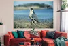 MuchoWow® Poster Wanderfalke - Wasser - Raubvogel 180x120 Produktbild-Vorschau 2