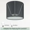 Wogati® Premium Lampenschirm E14/E27 Baumwolle|Farbe: Produktbild-Vorschau 4