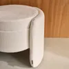 sweeek - Moderner Hocker mit Stoffbezug und Stauraum - Weiß Produktbild-Vorschau 6