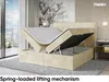 MEBLINI Boxspringbett mit Bettkasten - Gepolstert Produktbild-Vorschau 3