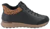 RIEKER Damen High Sneaker schwarz Leoprint Kunstleder - Produktbild-Vorschau 4