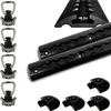 2x halbrunde Airlineschiene Alu 0,5 m - schwarz Produktbild-Vorschau 1