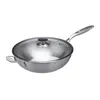 Wok Relaxdays, Ø 32 cm, acciaio inossidabile non rivestito, Anteprima dell’immagine prodotto 9