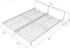 Zwillingsbett Massivholz mit Kopfteil Twin - 90x200 - Grau Produktbild-Vorschau 4