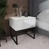 Nachttisch BLANCO LOFT weiß Hochglanz Produktbild-Vorschau 1