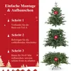 183 cm Künstlicher Weihnachtsbaum Grün mit 1455 PE/PVC Produktbild-Vorschau 3