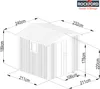 Rockford Gerätehaus Metall Geräteschuppen 240 x 232 cm Produktbild-Vorschau 3
