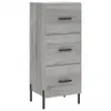 Highboard Grau Sonoma 34,5x34x180 cm Holzwerkstoff Produktbild-Vorschau 5