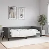 vidaXL Letto da giorno grigio scuro 100x200 cm in tessuto Anteprima dell’immagine prodotto 2