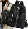 EDIBAZZAR | Damenrucksack elegant urban schwarz boho Produktbild-Vorschau 8