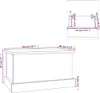 vidaXL Aufbewahrungsbox Weiß 50 x 30 x 28 cm Holzwerkstoff Produktbild-Vorschau 7