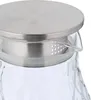 Relaxdays Glaskaraffe, 2L Karaffe mit Deckel, Tee Krug, Produktbild-Vorschau 6