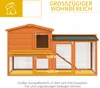 PawHut Hasenstall 2 Ebenen Kaninchenstall aus Tannenholz Produktbild-Vorschau 4