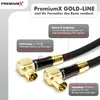 PremiumX 7,5m Gold-Line TV Antennenkabel Schwarz Produktbild-Vorschau 3
