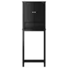 vidaXL Toilettenschrank BERG Schwarz 60x27x164,5 cm Produktbild-Vorschau 3