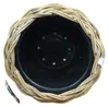 VAN DER LEEDEN DRYPOT® Rattan Pflanzkübel Grau auf Rollen Ø Produktbild-Vorschau 2