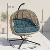 Outsunny Hängesessel Hängekorb mit Gestell für zwei Produktbild-Vorschau 3