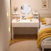 Weißer Kosmetik-Schminktisch für das Schlafzimmer mit Produktbild-Vorschau 4