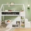Multifunktionales Kinderbett, mit Treppe, Rutsche, Produktbild-Vorschau 2