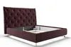 KAWOLA Bett ANNY Polsterbett Velvet purple 200x200cm Produktbild-Vorschau 6