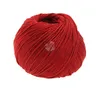A ball of red yarn on a white background. Produktbild-Vorschau