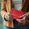 MATADOR PERTH Damen Leder Geldbörse Portemonnaie Blumen Rot Produktbild-Vorschau 5