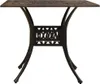 vidaXL Záhradný stôl Bronz 90x90x73 cm Hliníkový odliatok Náhľad obrázku produktu 1