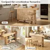 Bartafel met voetsteun en een tweelaags plank, compacte Productafbeelding-voorbeeld 5