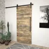 vidaXL Sada kování pro posuvné dveře 183 cm ocel černá Náhled obrázku produktu 3